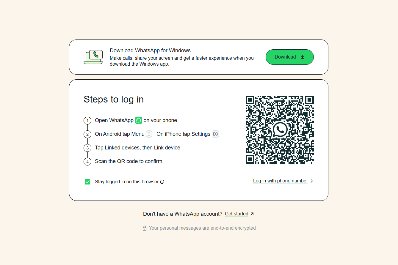 WhatsApp Web QR Code