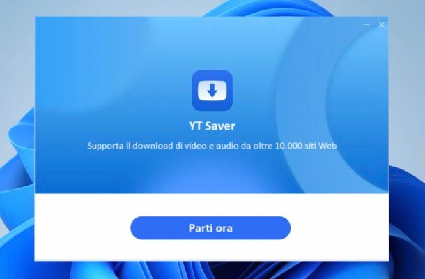 Interfaccia YT Saver per download musica