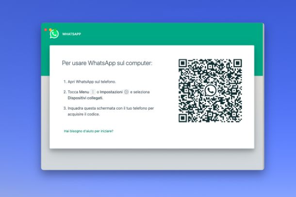 Interfaccia dispositivi collegati WhatsApp iPhone