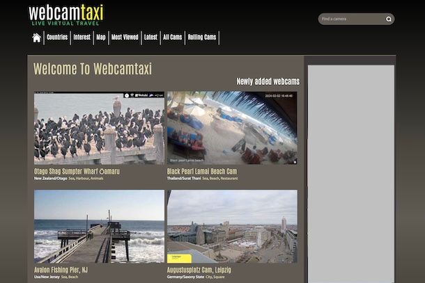 Webcam gratis 16 Webcamtaxi visualizzazione webcam live streaming